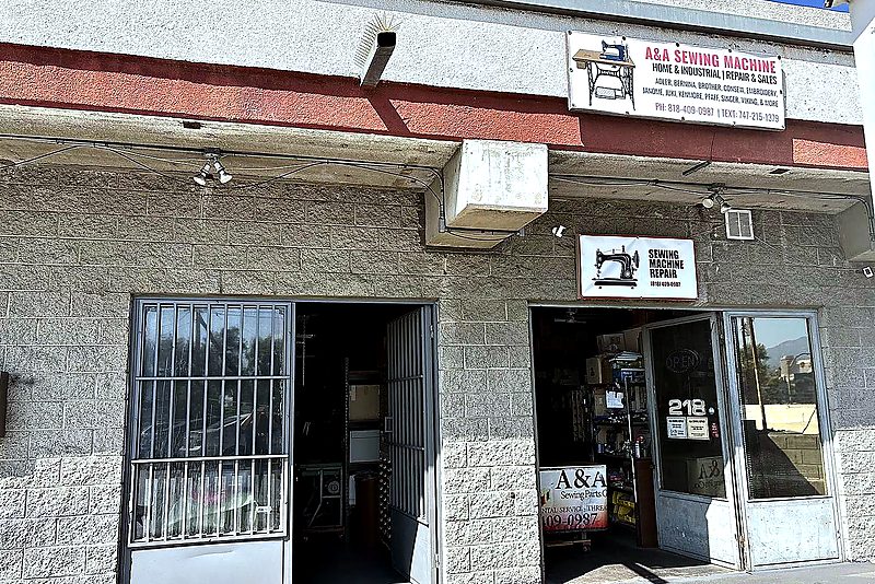 The front at A&A Sewing Machines